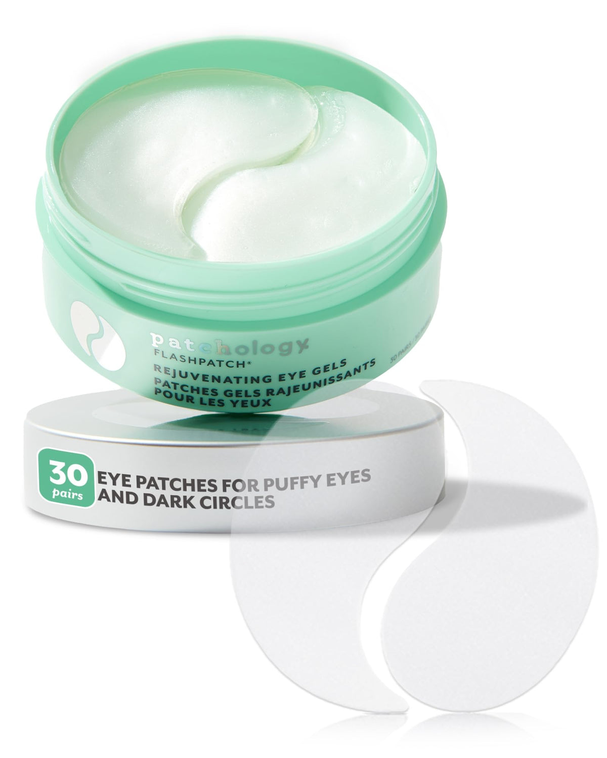 Patchology rejuvenating under-eye gels cooling patches soothe tired eyes for a refreshed look.