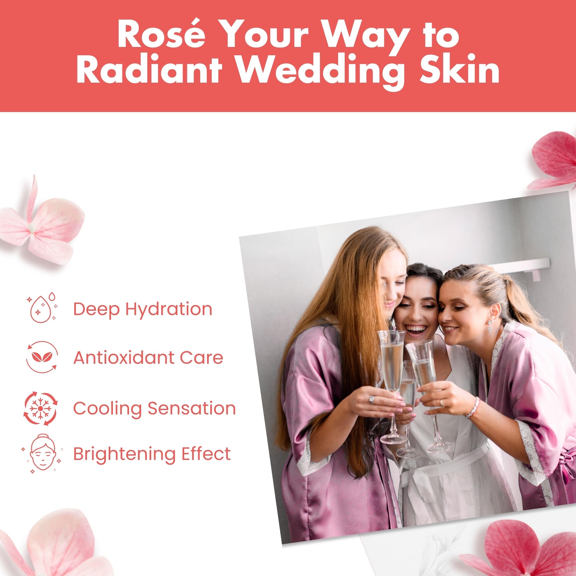 Patchology Serve Chilled Rosé sheet mask being applied for cooling comfort.