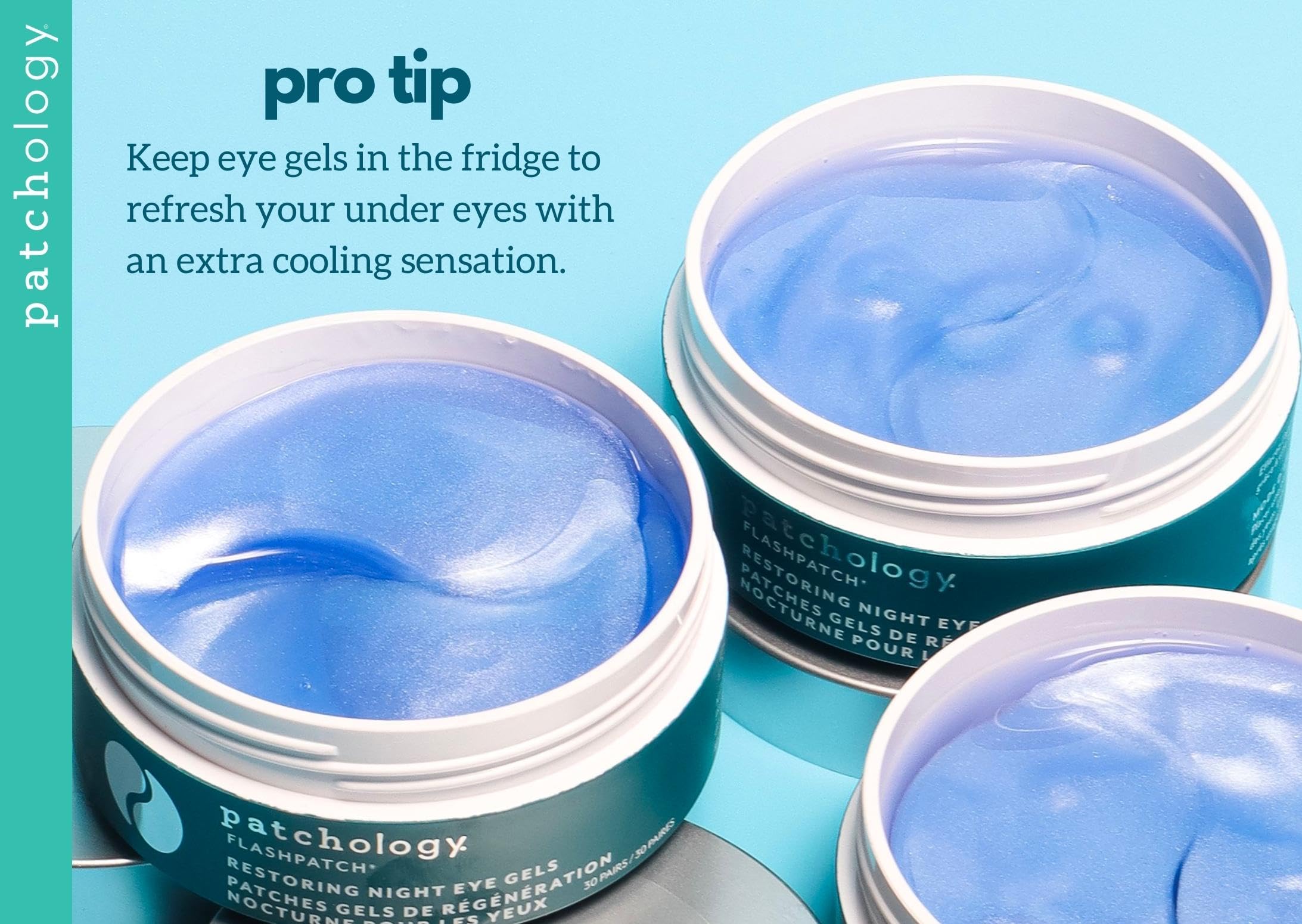 Patchology FlashPatch no-mess gel formula provides cooling after application