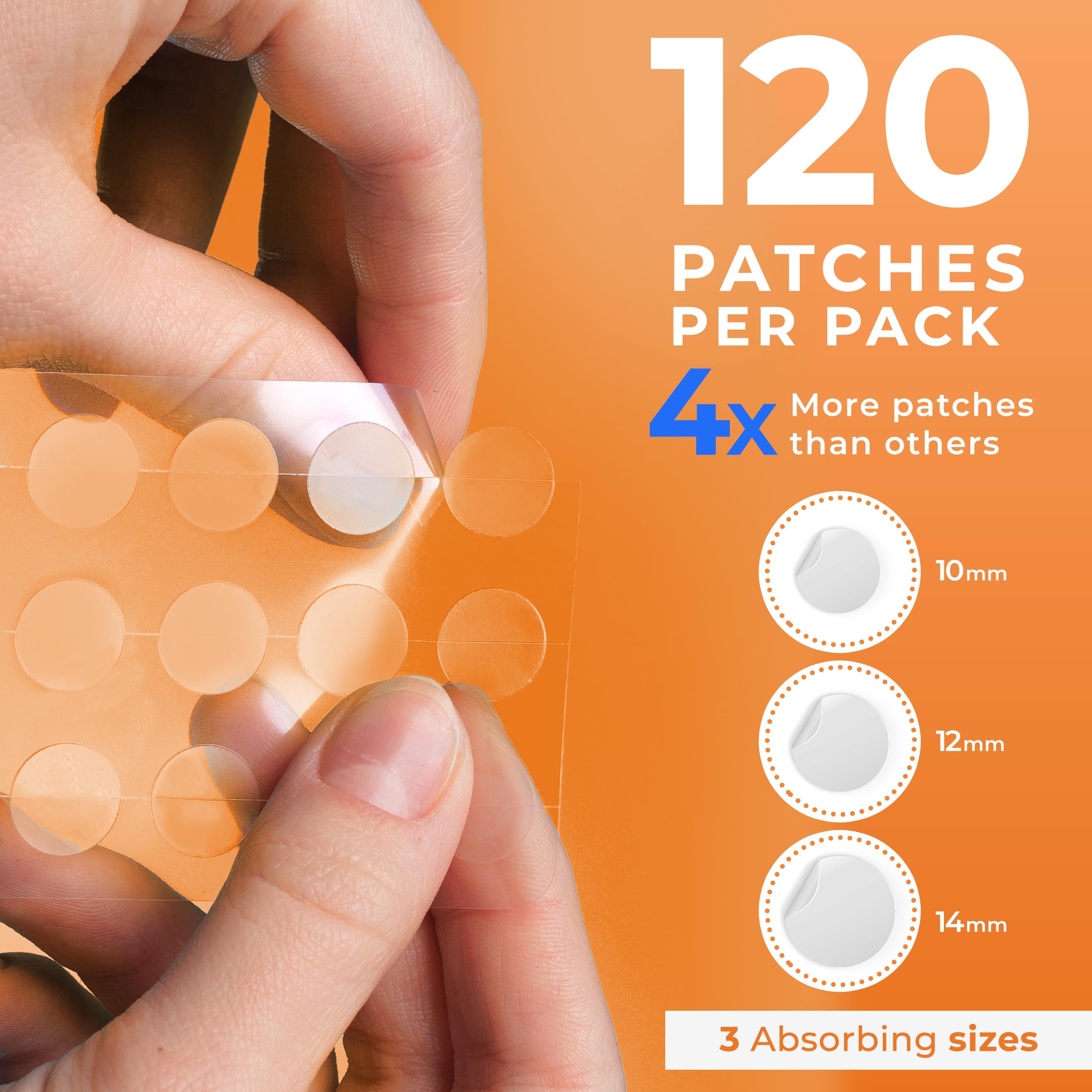 Envase PatchRx de 120 parches para granos.