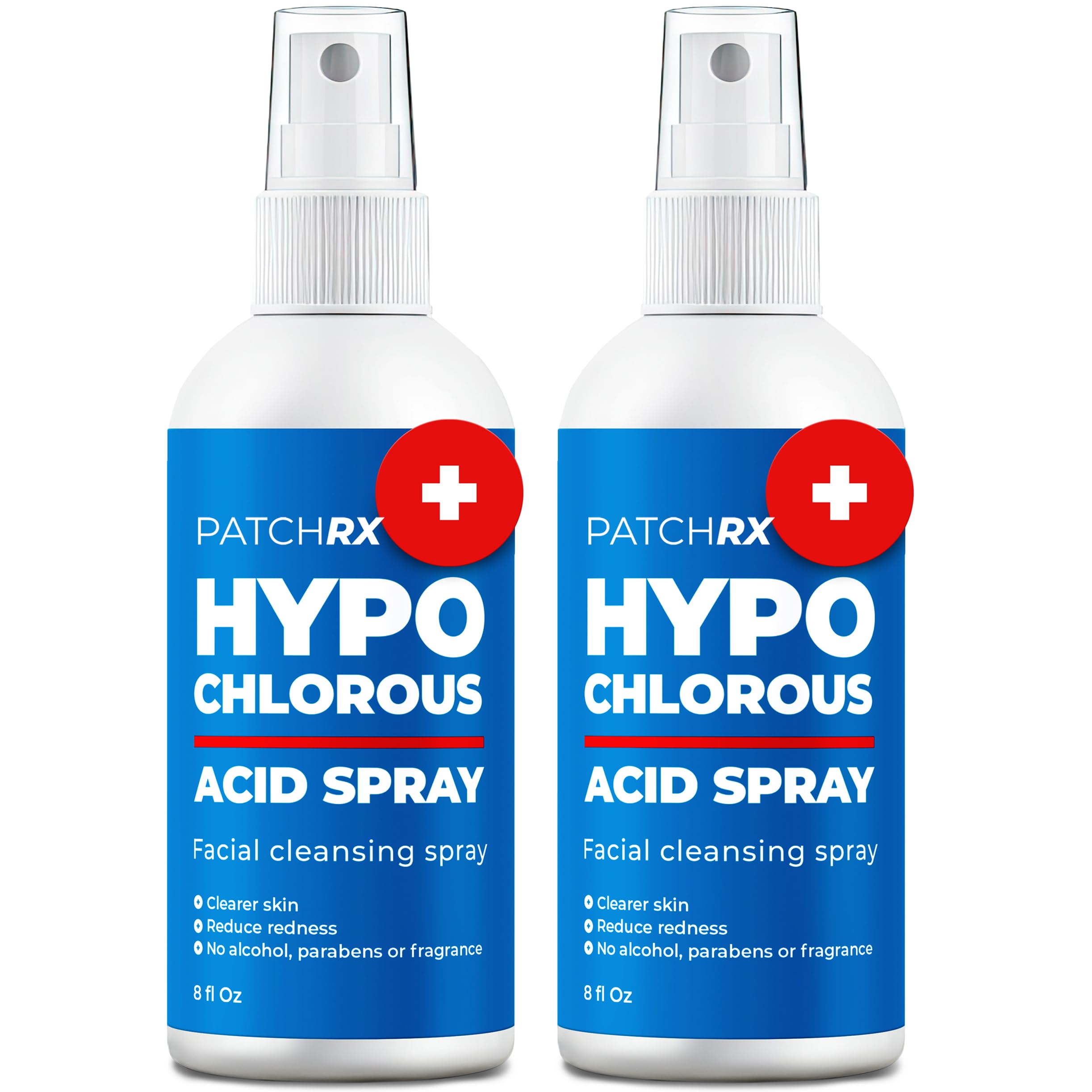 PatchRx HOCL spray bottle close-up for face application and acne-prone skin