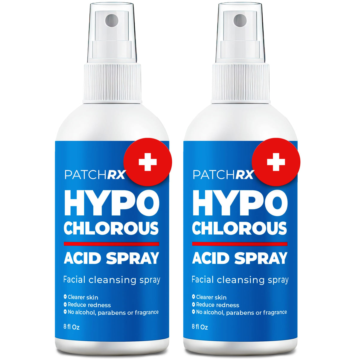 PatchRx HOCL spray bottle close-up for face application and acne-prone skin