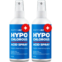 PatchRx HOCL spray bottle close-up for face application and acne-prone skin