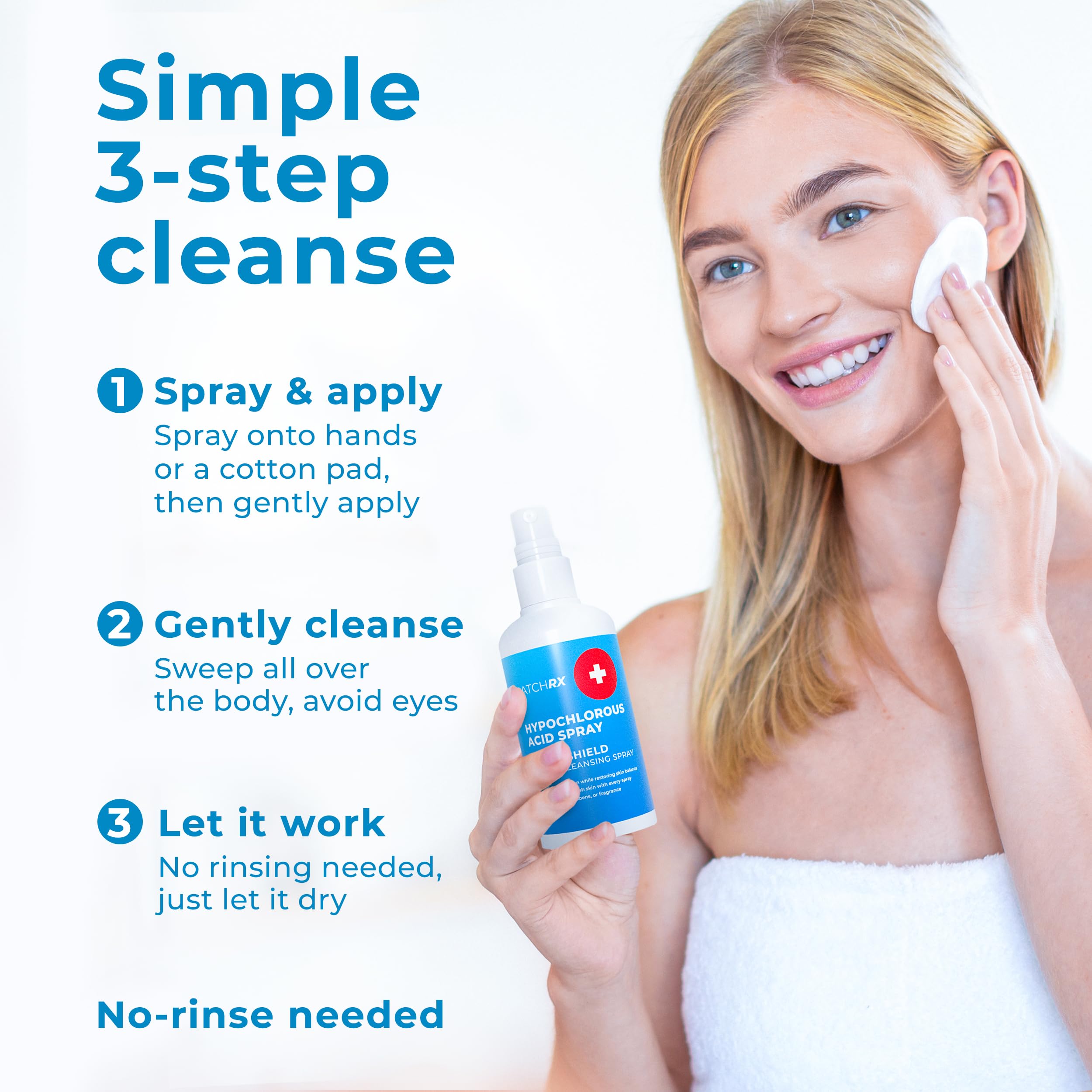 PatchRx HOCL spray with alcohol-free formula for daily use