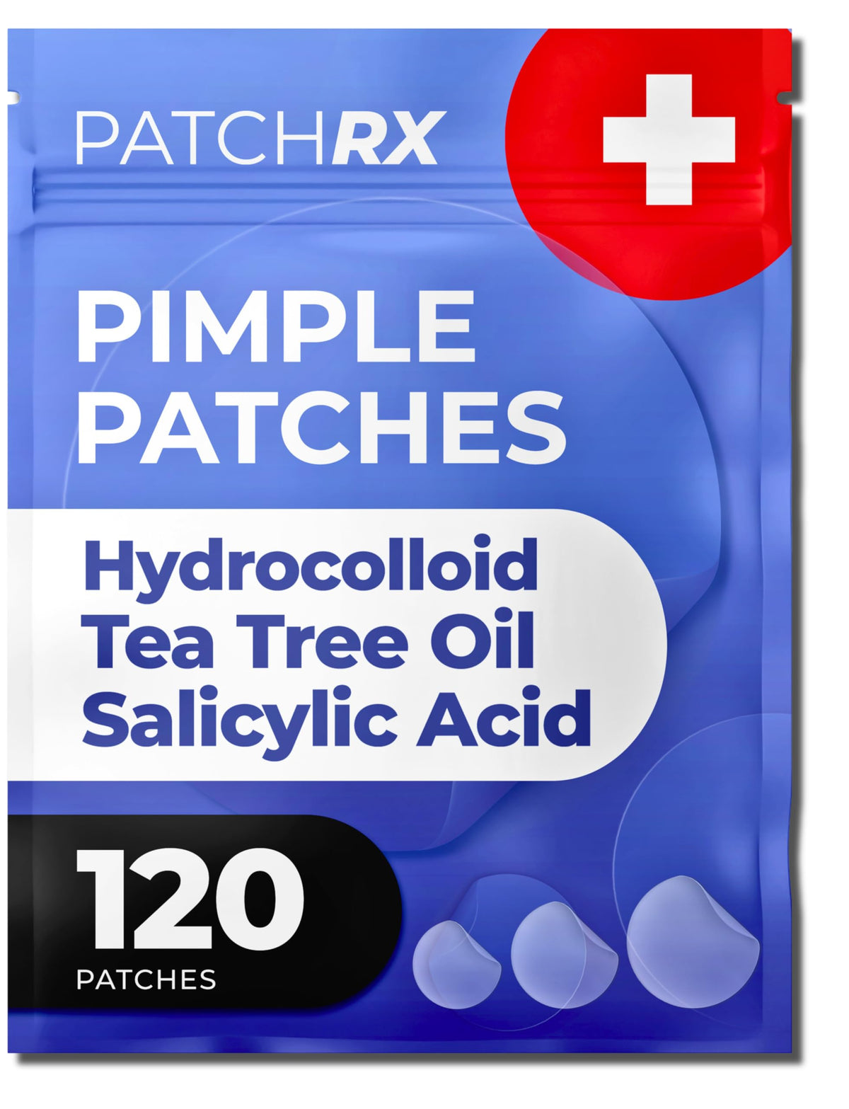 PatchRx parches para granos sobre piel limpia, absorben exceso de grasa.
