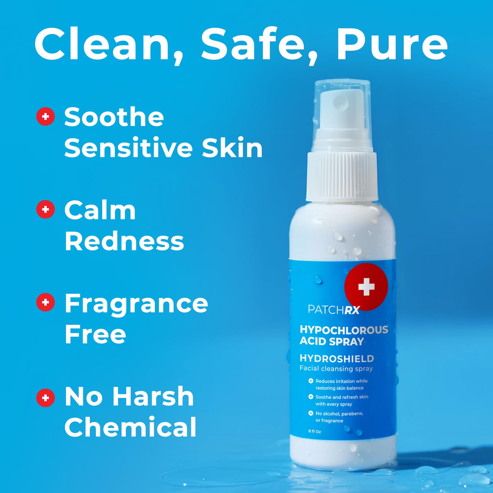 PatchRx Spray Sin Alcohol: fórmula suave que mantiene el microbioma equilibrado.