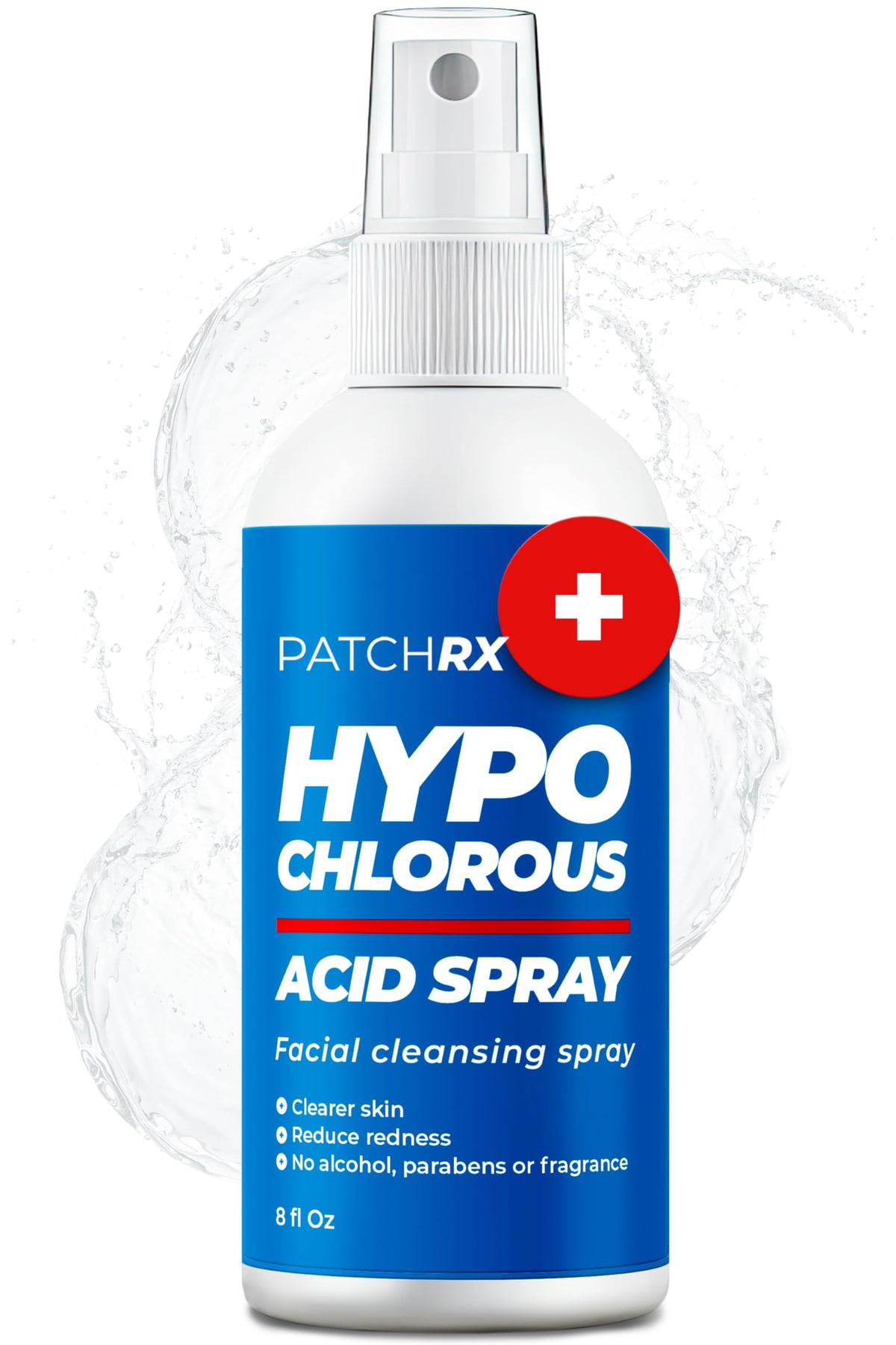 PatchRx Spray Rostro: combate bacterias causantes del acné para una piel más clara.