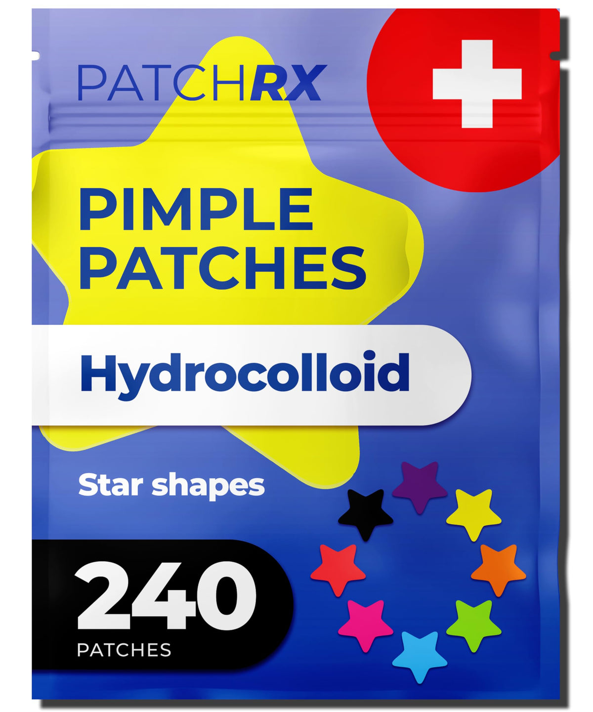 PatchRx Star patches in packaging showcase a discreet solution for blemish care.