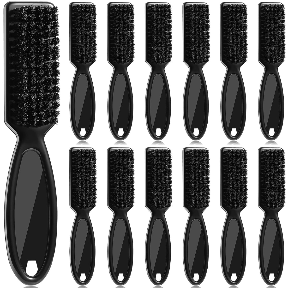 Patelai 12-piece barber clipper brush set for quick blade cleaning on the go.