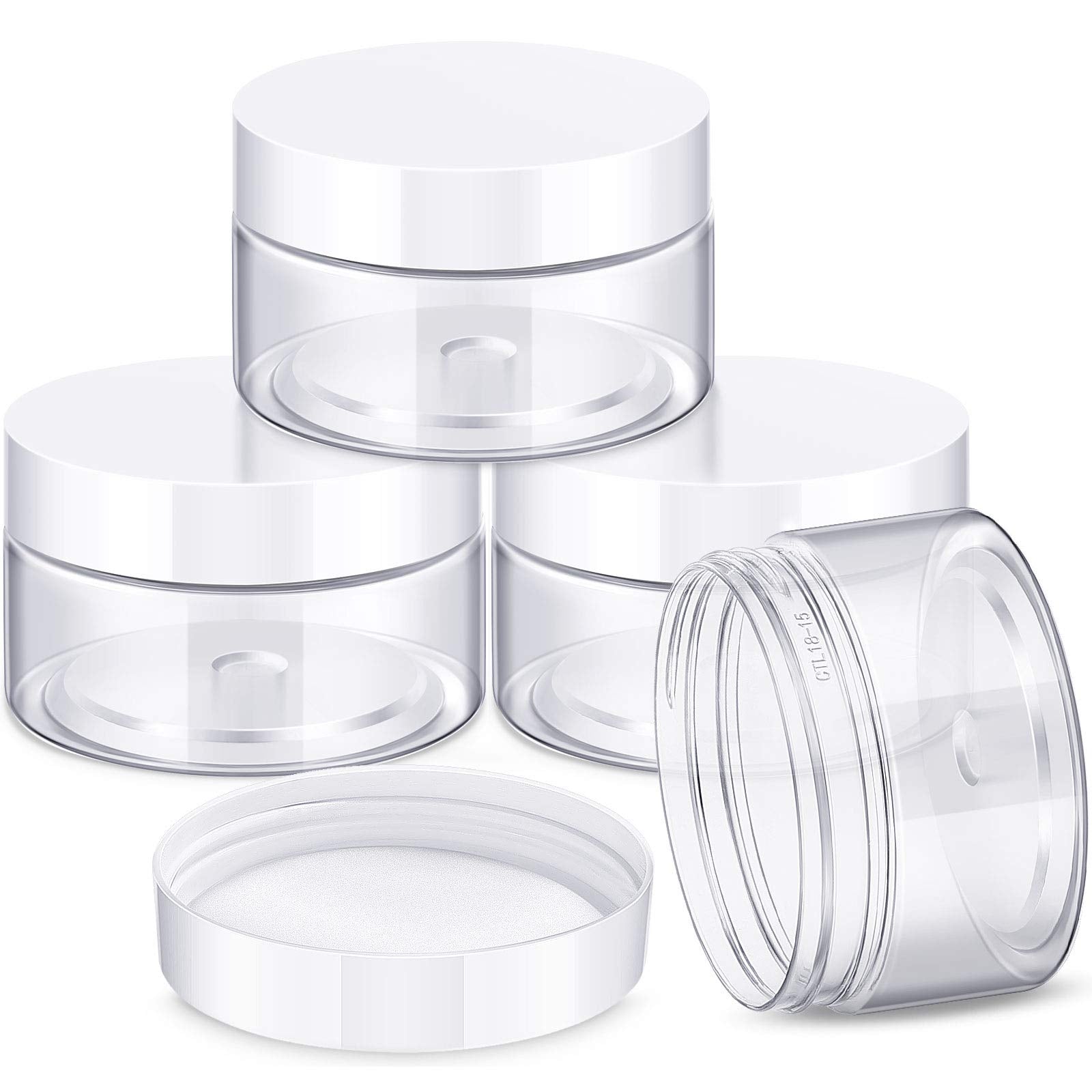 Patelai 4-piece round wide-mouth jars with secure lids for easy filling and transport