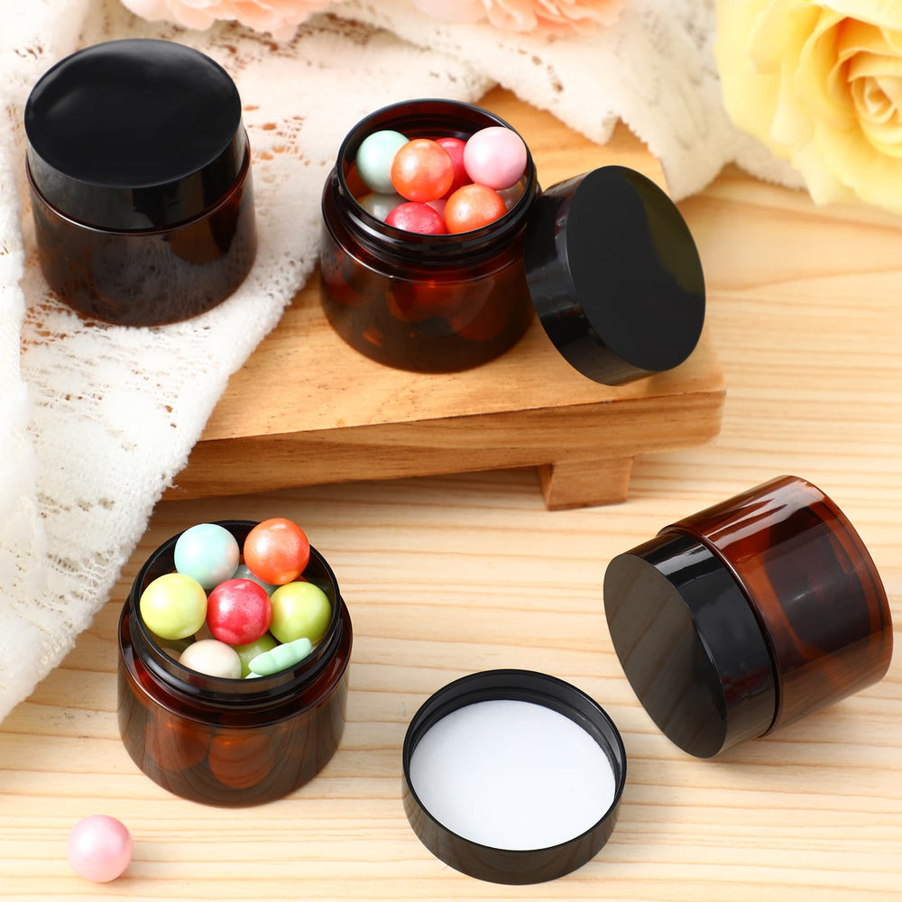 Patelai 2oz amber multi-purpose storage jar for oils, creams, or salves