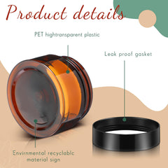 Patelai amber translucent jar makes contents easy to spot.
