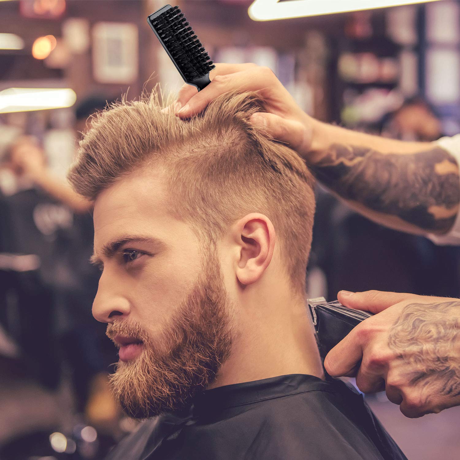 Patelai barber brush beard cleaning for grooming routines