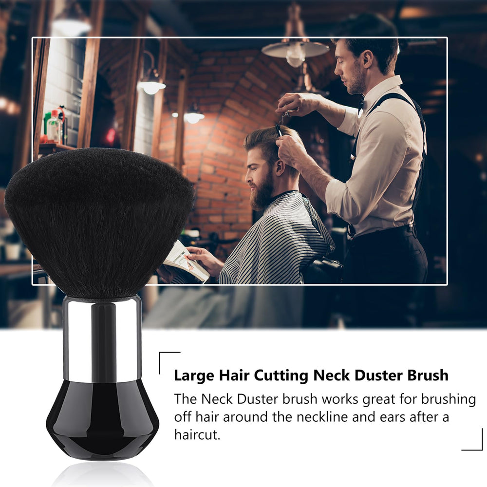 Patelai barber cleaning brush with soft nylon bristles for gentle use