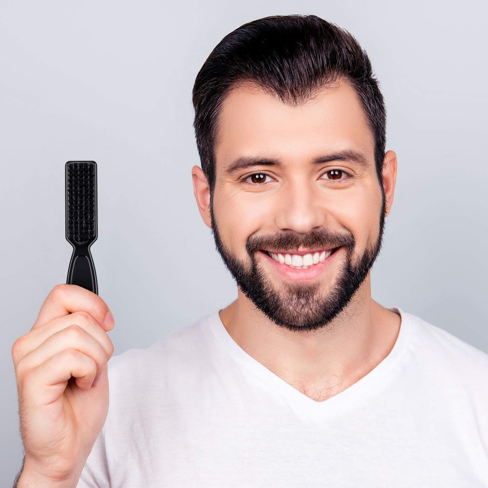 Patelai multi-functional brush serves as beard brush and blade cleaner.