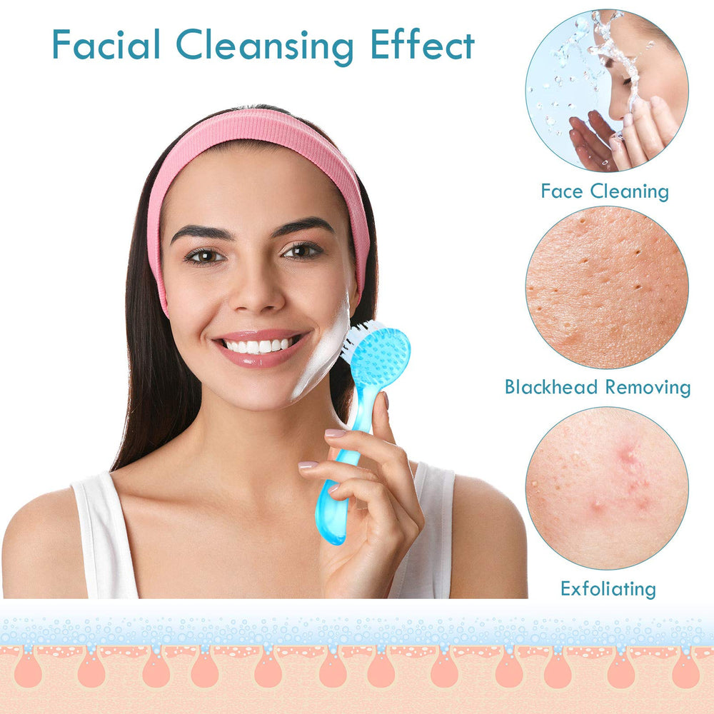 Patelai cleansing brush set blue front view for thorough cleansing