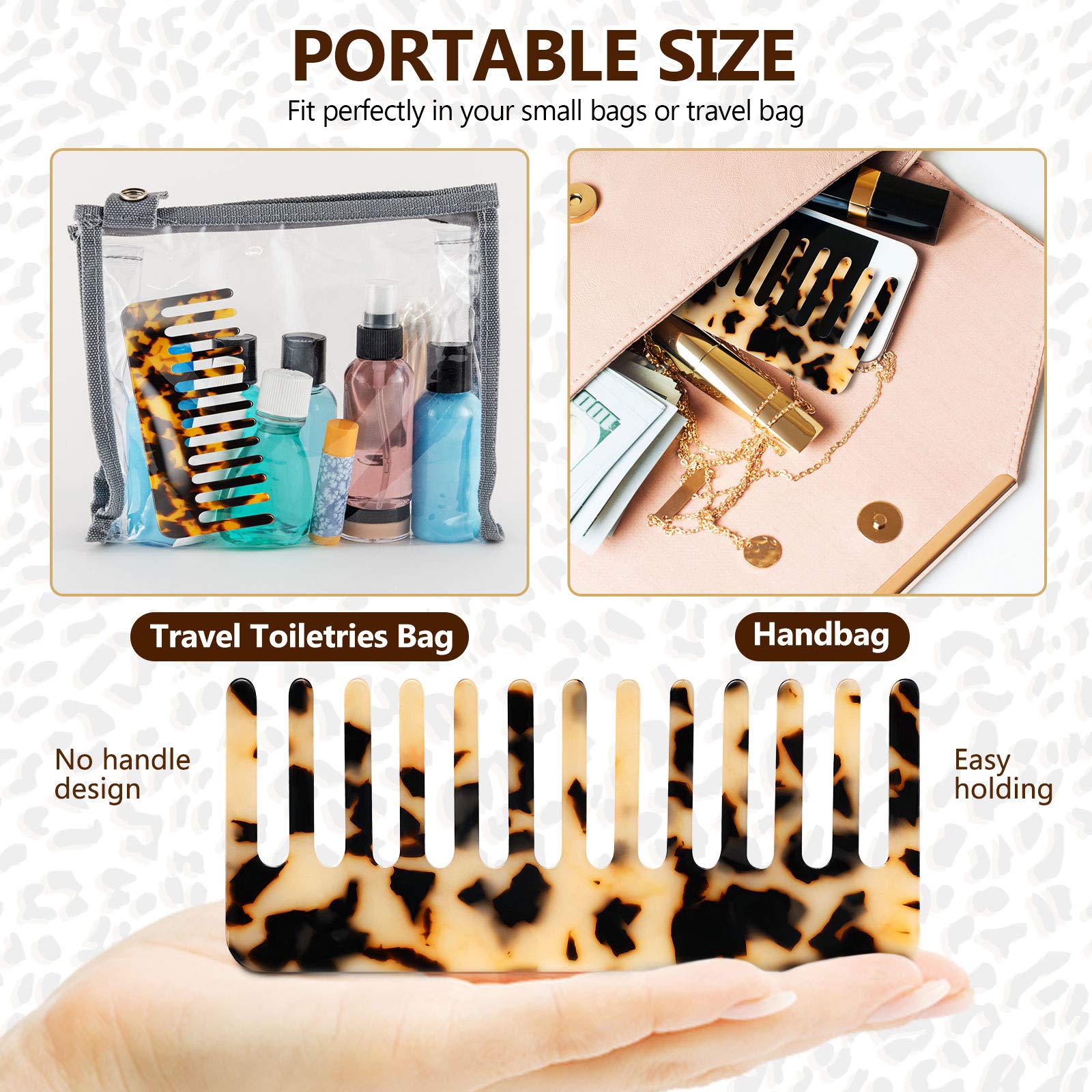 Patelai compact travel comb fits in your bag