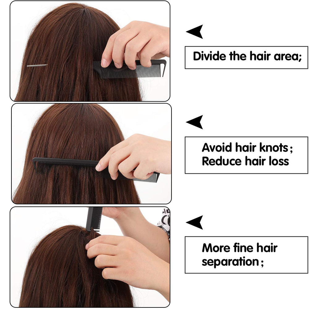 Patelai fine-tooth comb delivers gentle detangling and precise detailing.