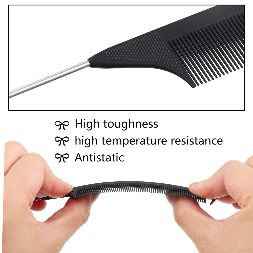 Patelai heat-resistant comb glides smoothly during heat styling.