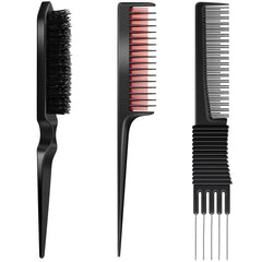 Patelai Lift Teasing Comb with metal prong for precise backcomb and style control.