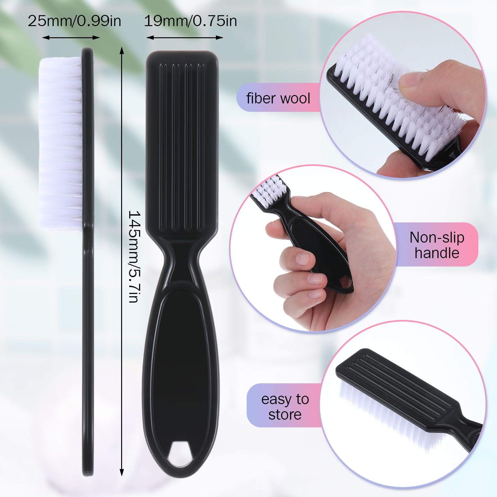 Patelai long-handle nail brush helps reach hard-to-clean areas