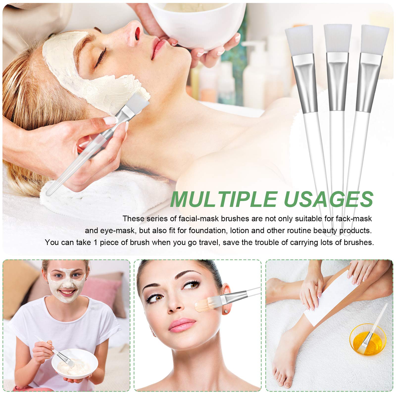 Patelai multi-use brush suitable for masks, foundation, and lotion.
