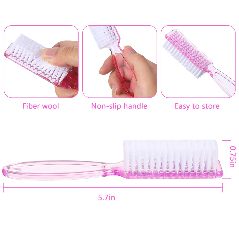 Patelai nail brush with soft bristles cleans nails without skin irritation