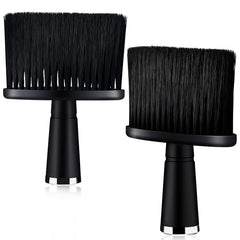 Patelai neck duster brush in black, front view for post-cut cleanup.