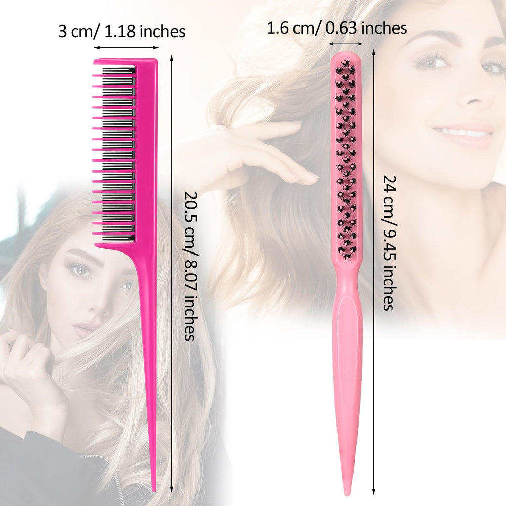 Patelai nylon triple-comb close-up shows 3-row teeth for volume and long-lasting style.
