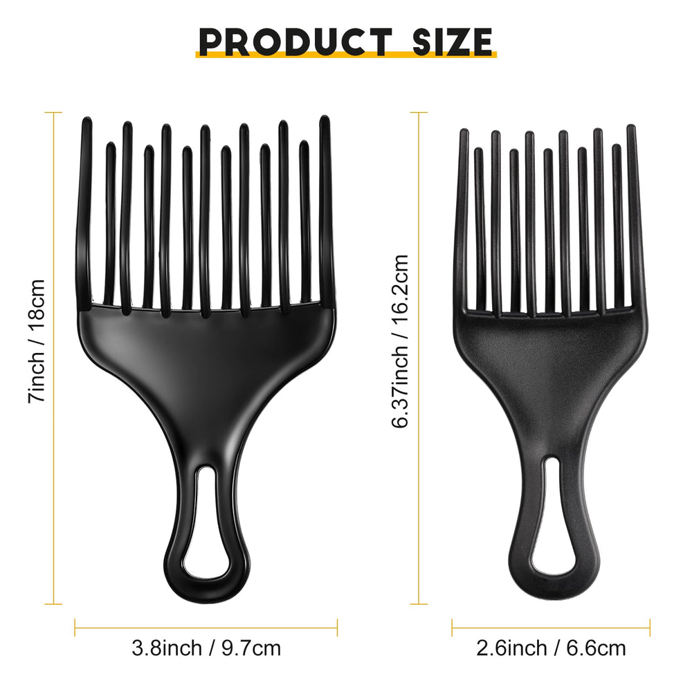 Patelai plastic Afro pick detangle wig for smooth curls