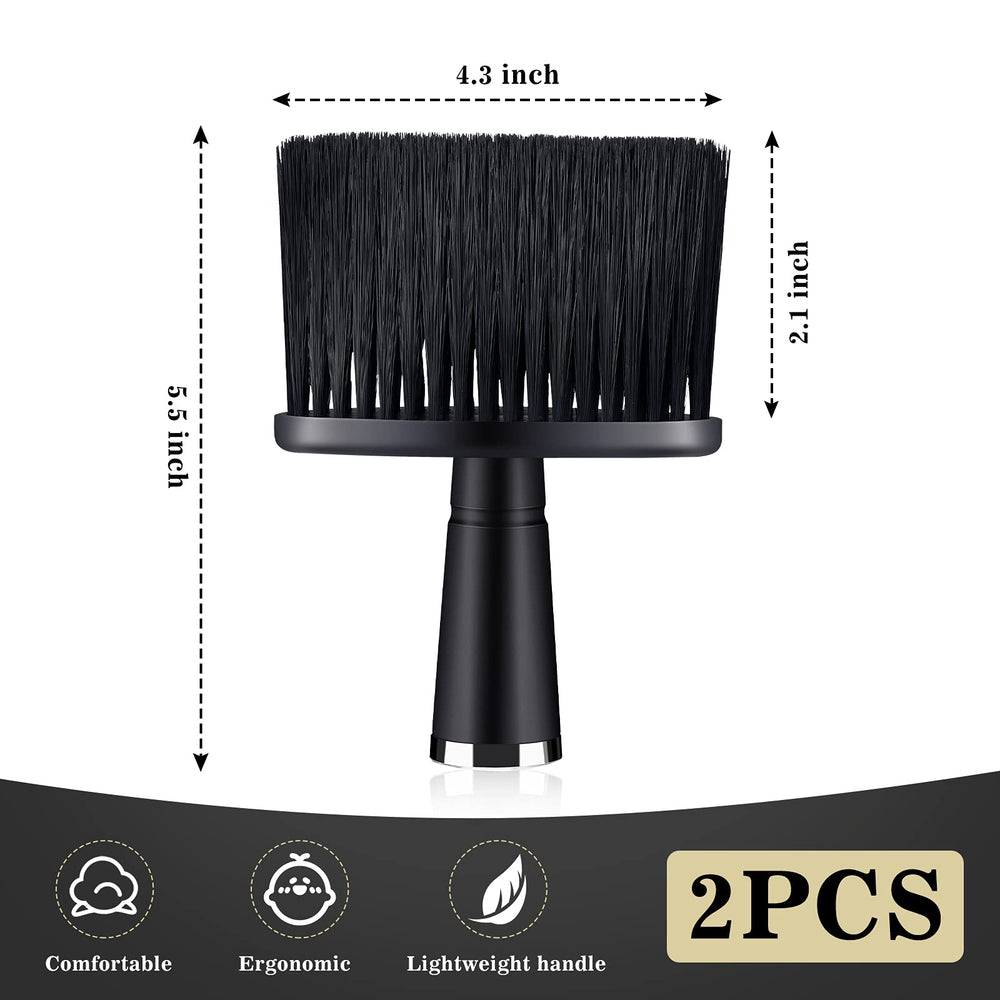 Patelai self-standing base neck duster, black, keeps the tool ready on a counter.