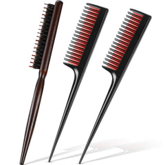 Patelai teasing brush with boar bristles boosts volume and scalp care.