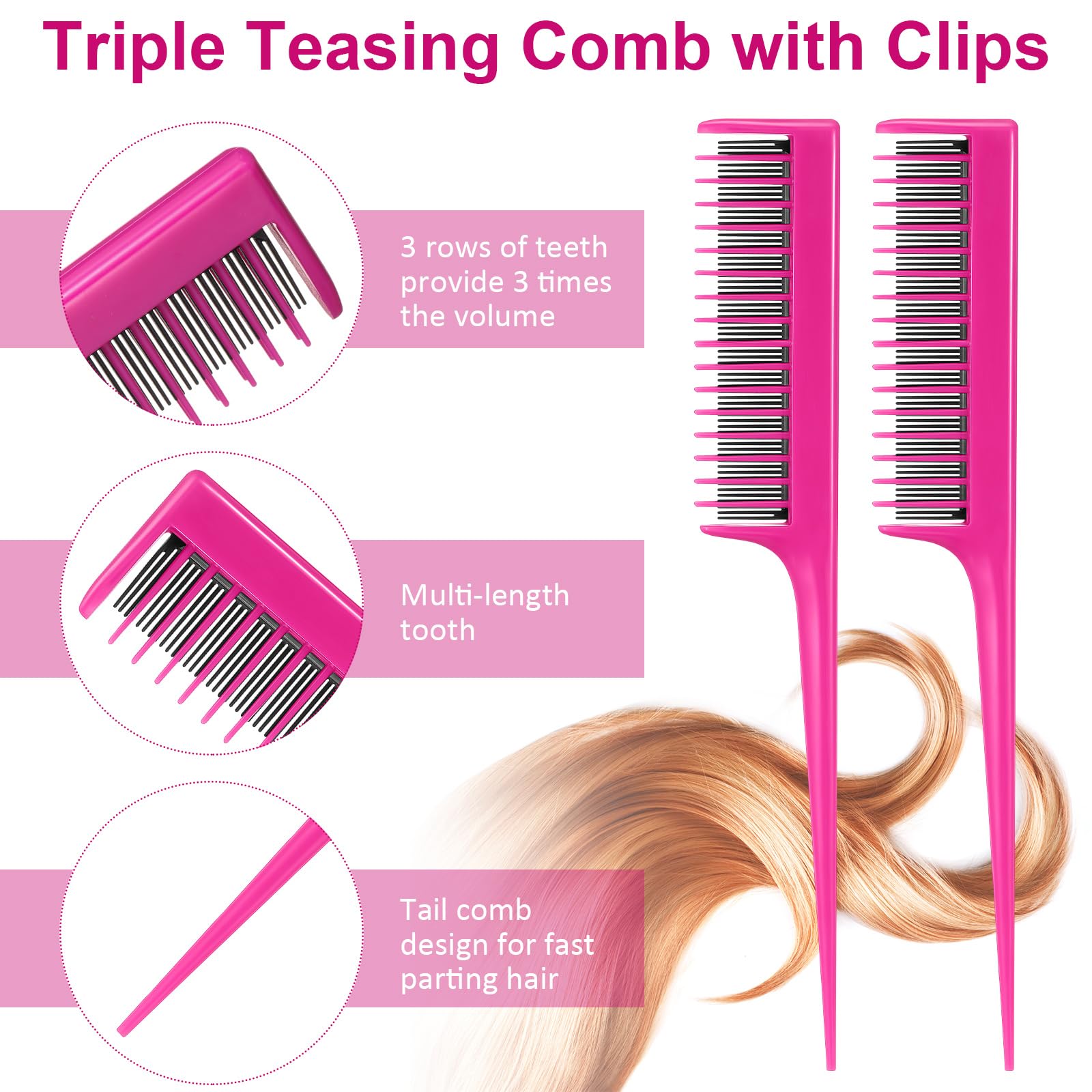 Patelai teasing brush handle close-up emphasizes comfortable grip for steady styling.