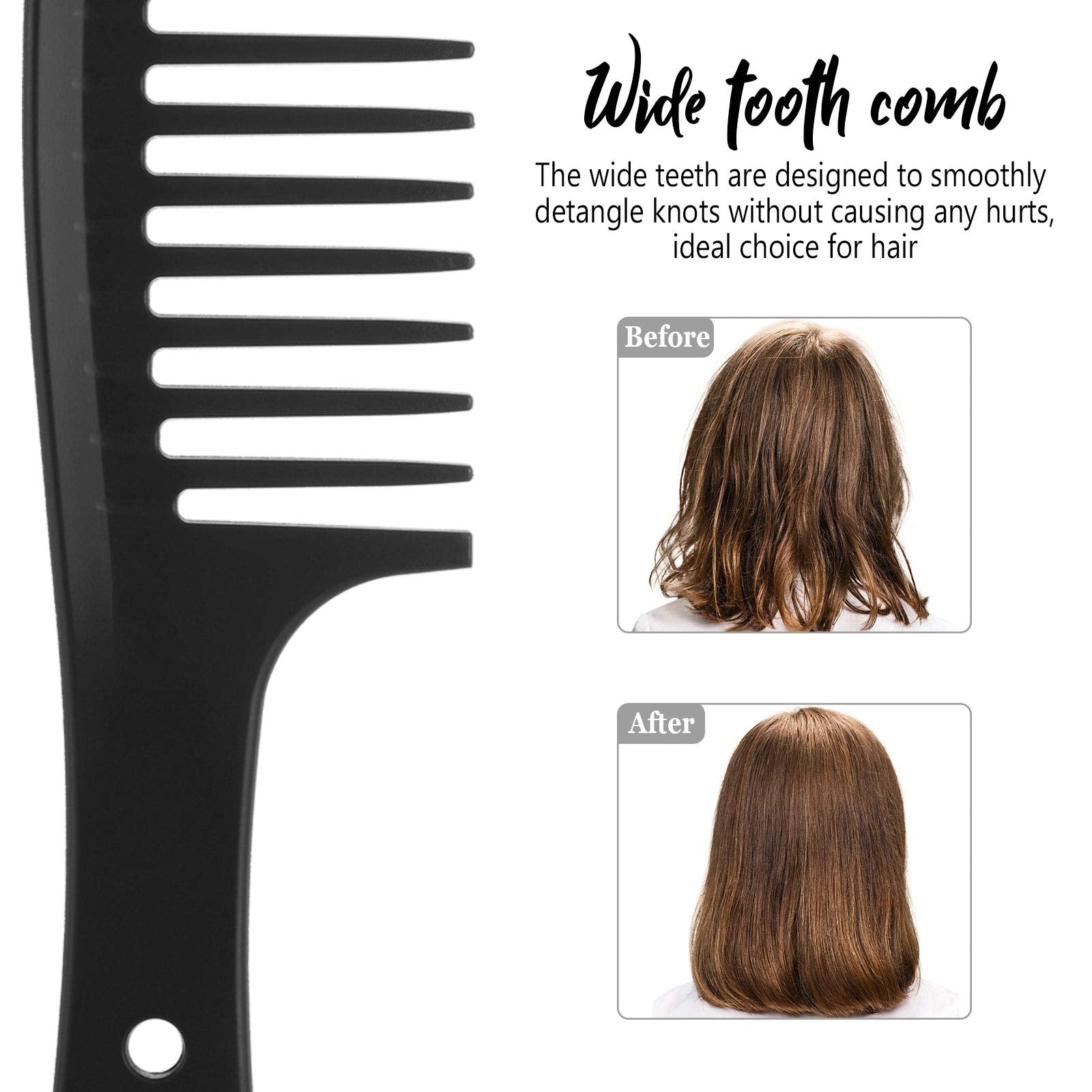 Patelai wet-hair detangling comb highlights easy detangling before blow-drying