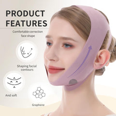 Patgogo V-Line lifting mask breathable ice silk fabric for skin comfort.