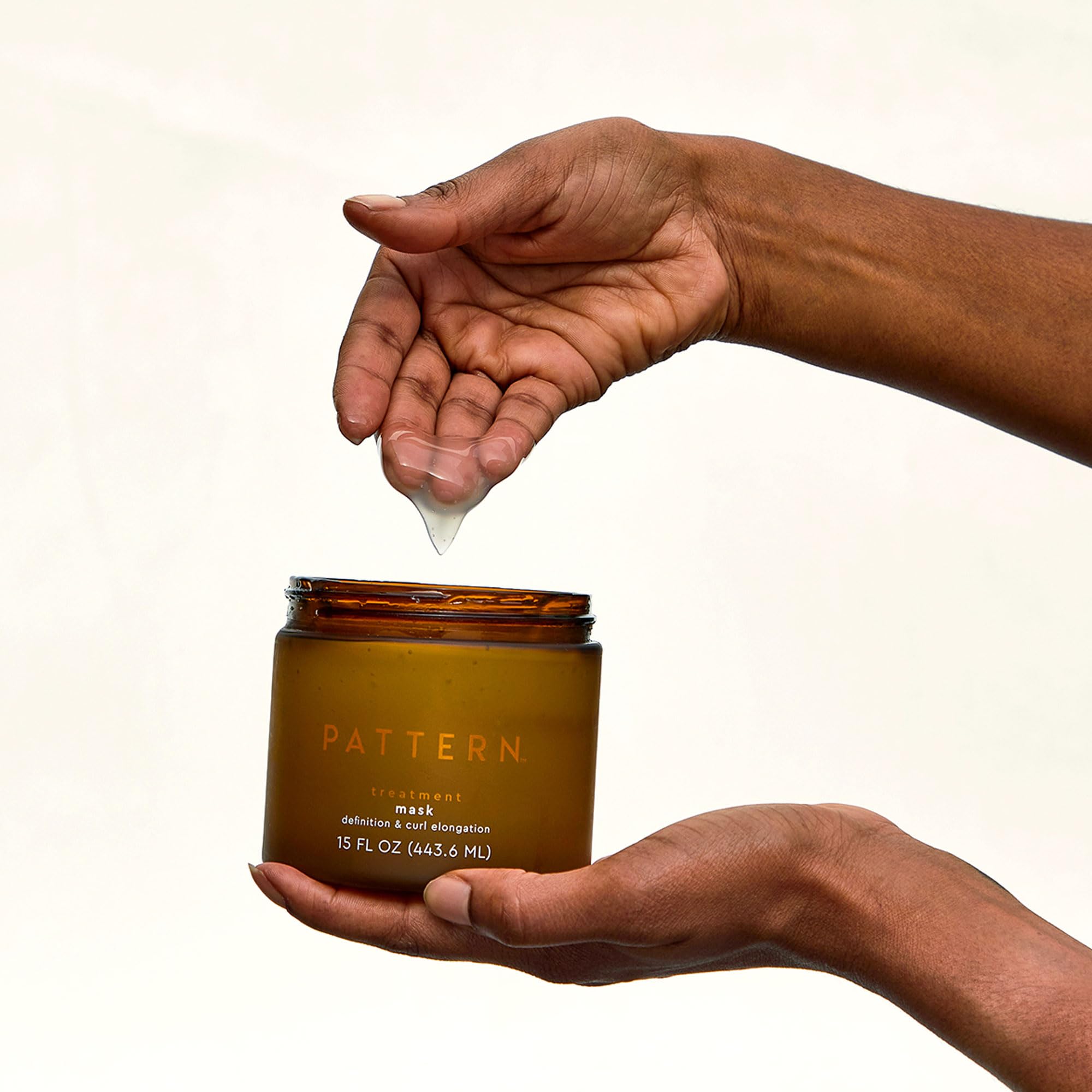 PATTERN Beauty Treatment Mask highlights slip and curl elongation for coils.