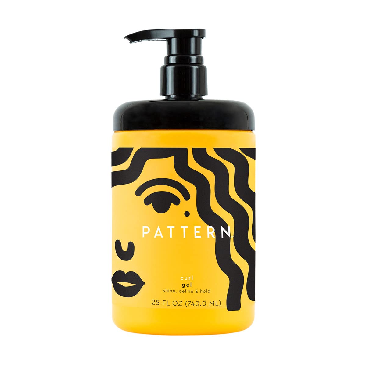 PATTERN Beauty Curl Gel bottle shows medium hold for defined curls.