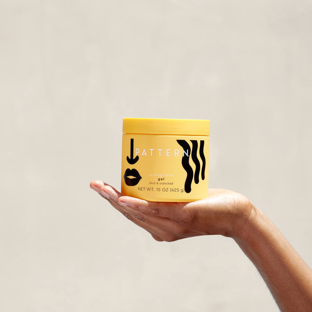 PATTERN Beauty gel label showing Sea Moss and Aloe Vera ingredients.