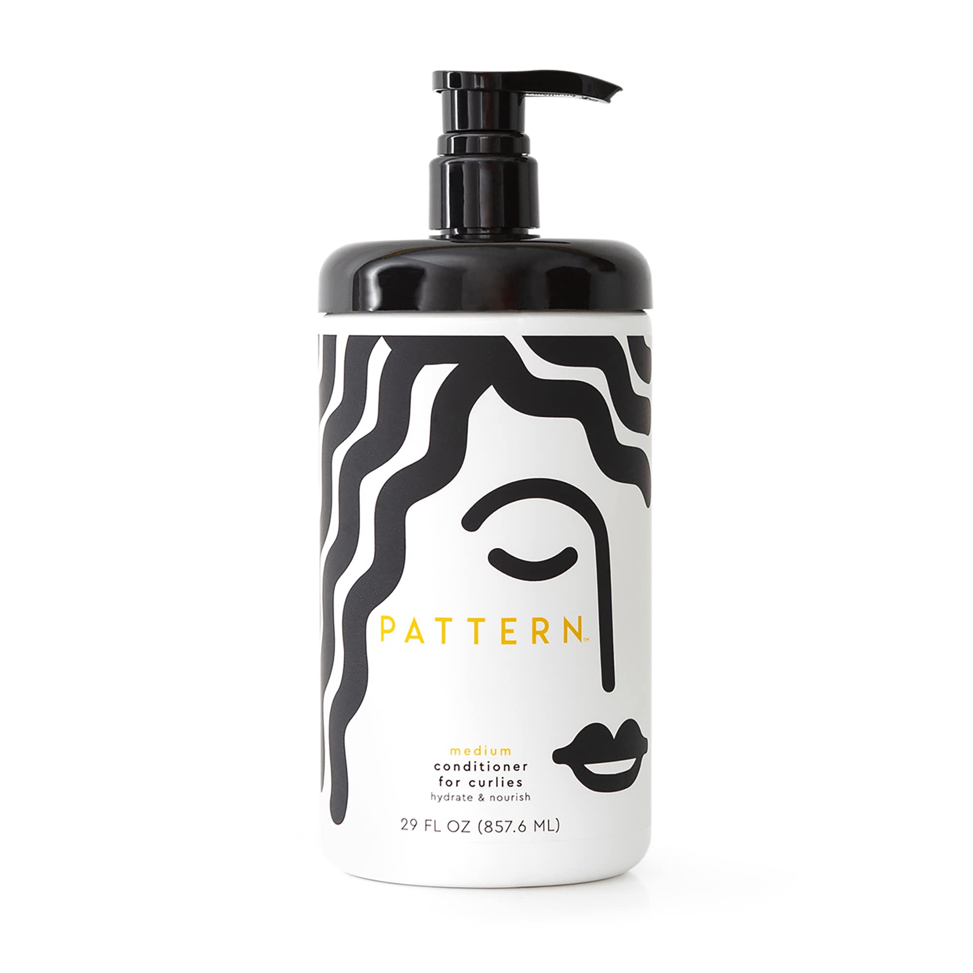 PATTERN Beauty medium conditioner bottle offers hydration for curly 3a-4a hair