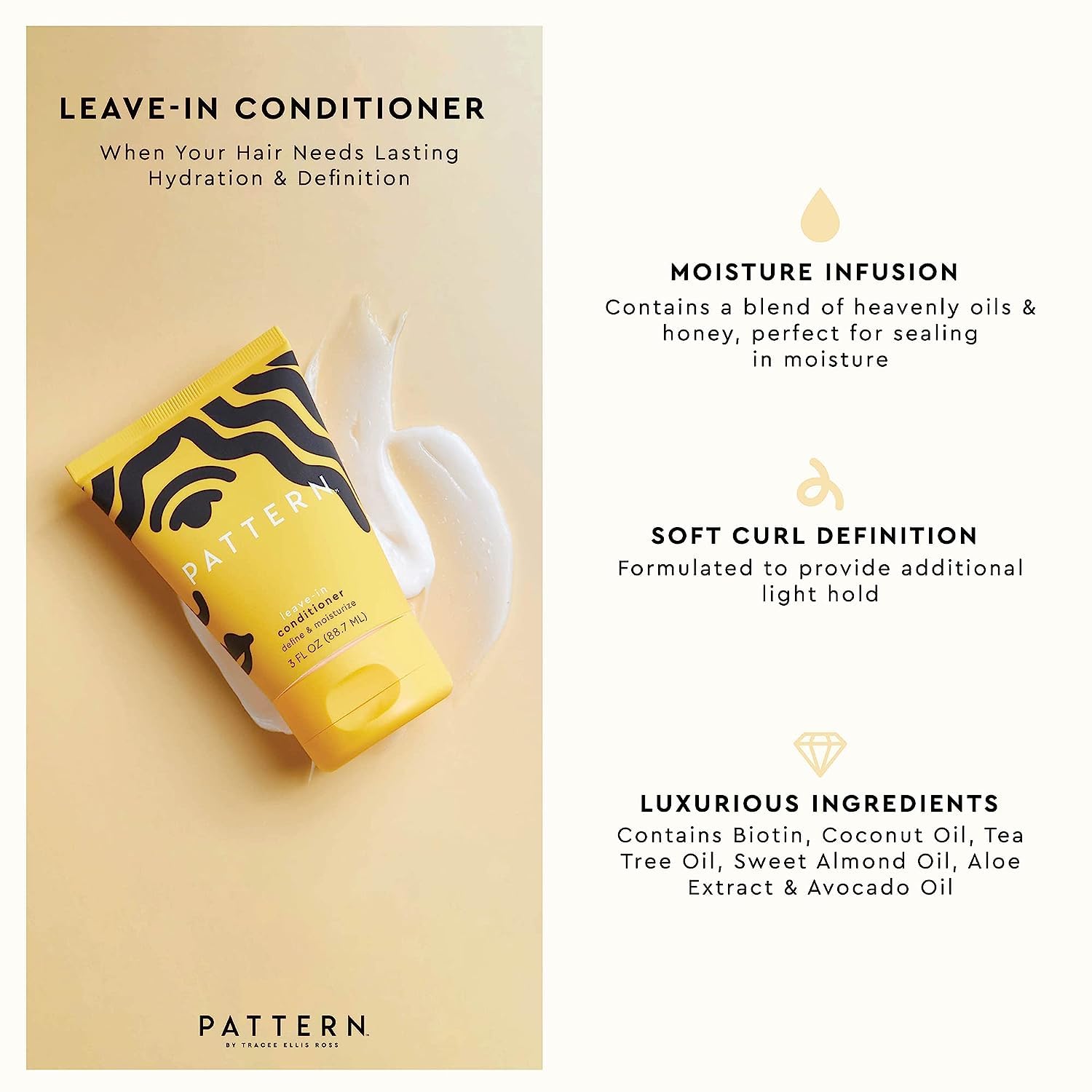 PATTERN Beauty travel kit cleansing shampoo for clean, manageable curls.