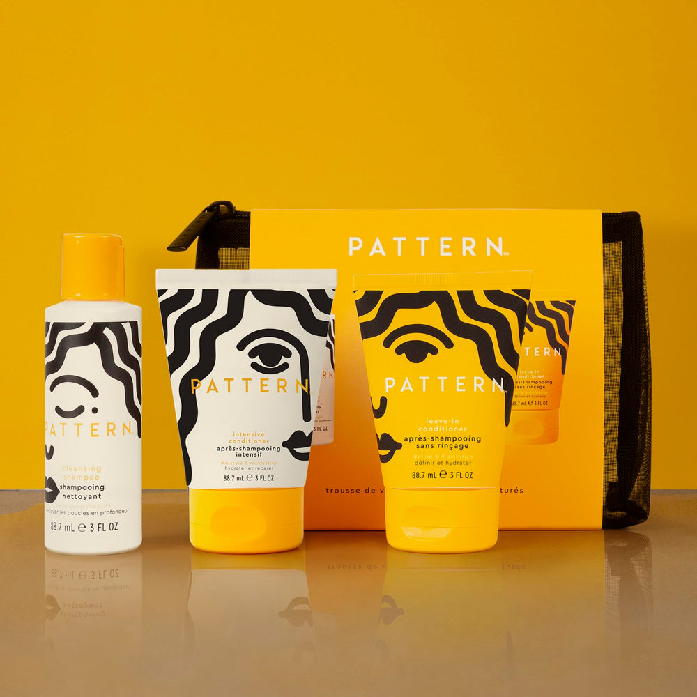PATTERN Beauty refillable tubes for eco-conscious curly hair care.