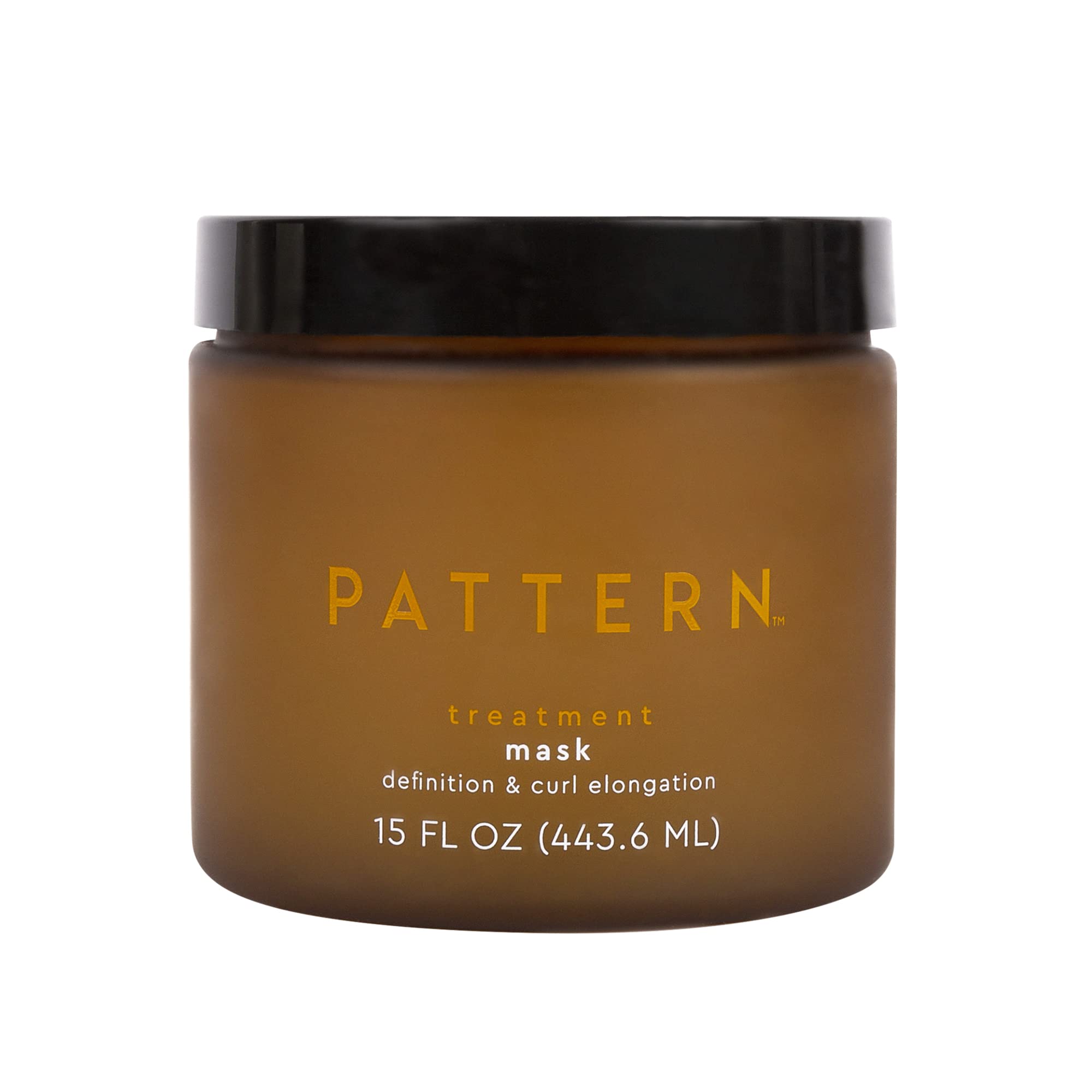 PATTERN Beauty Treatment Mask jar shows a hydrating formula for defined curls.