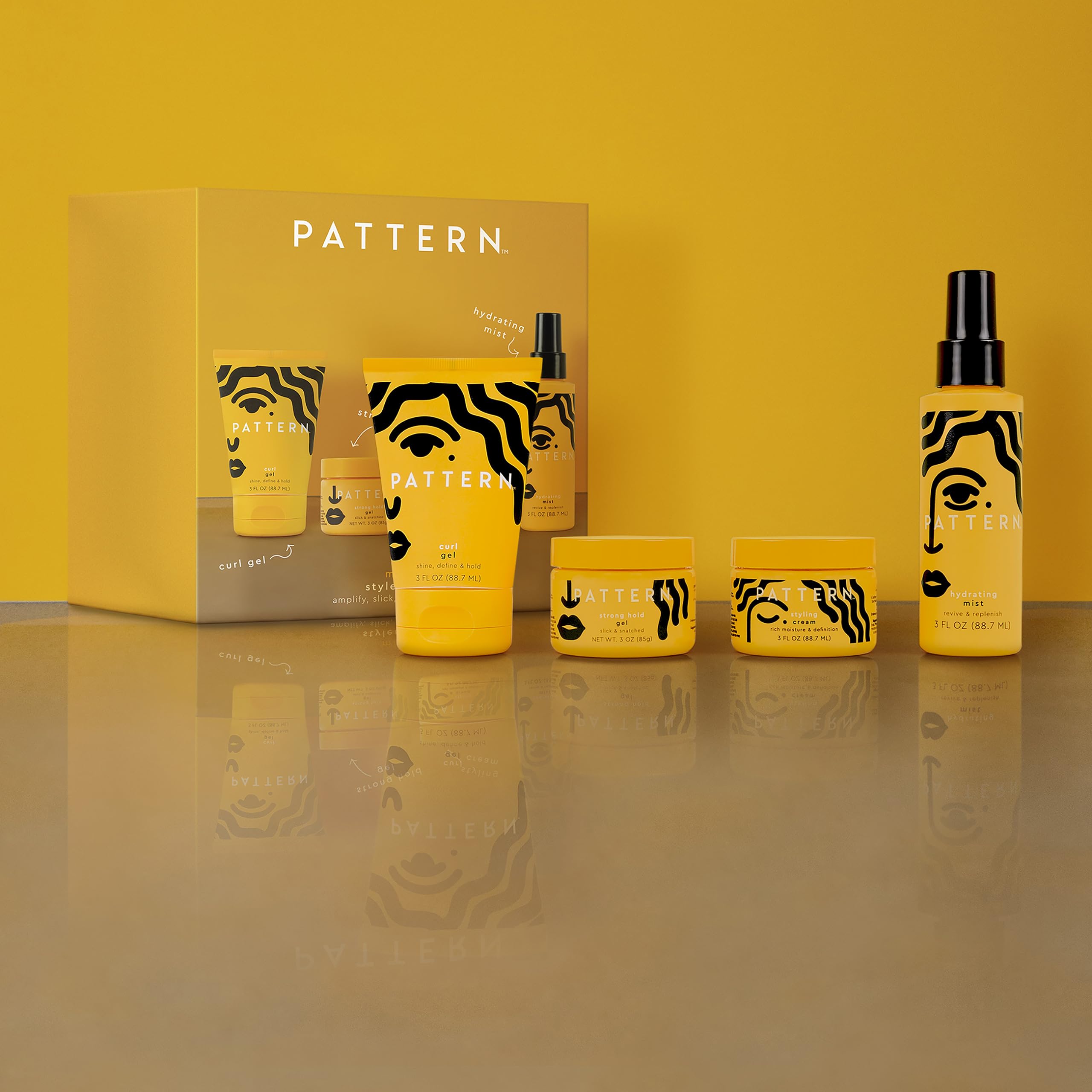 PATTERN Curl Gel 3 oz bottle defines curls with flexible hold.