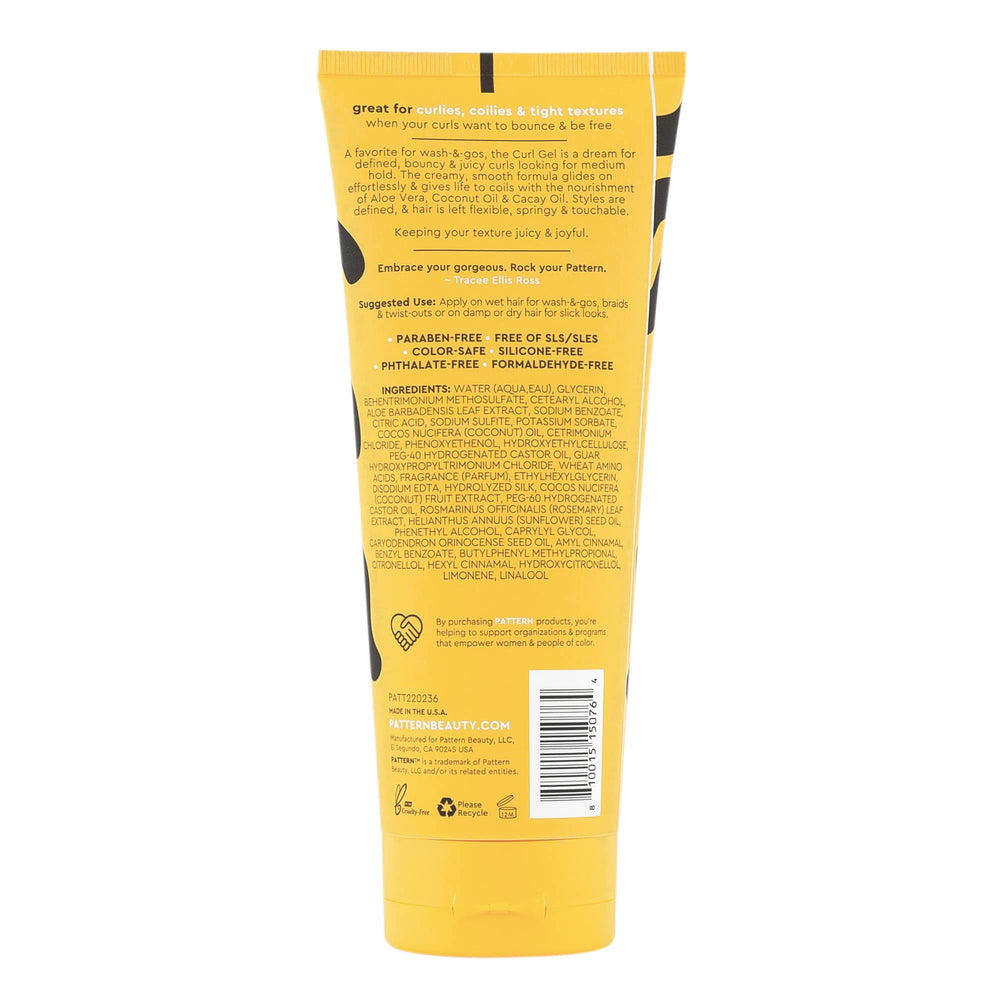 PATTERN Curl Gel definition shine demonstrates enhanced curl definition with natural sheen.