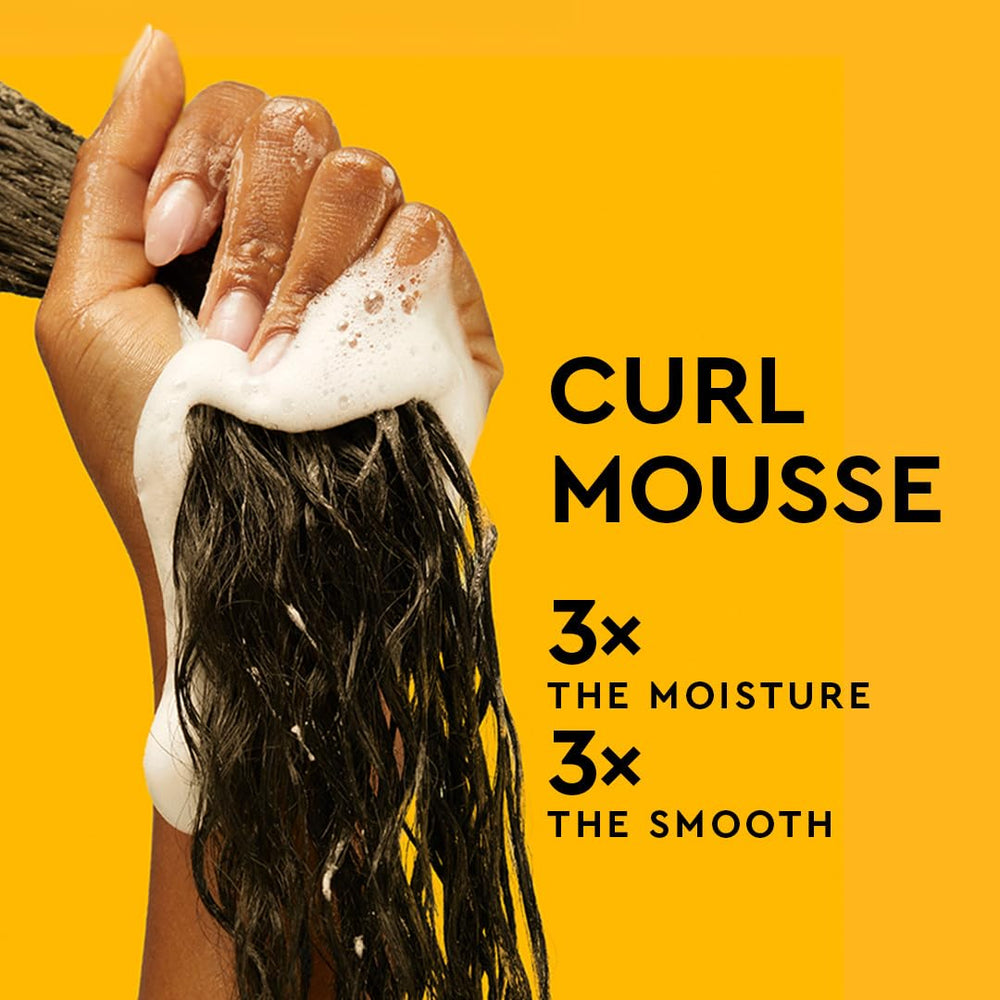PATTERN Curl Mousse foam close-up highlights flake-free finish