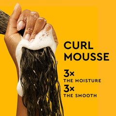 PATTERN Curl Mousse foam close-up highlights flake-free finish
