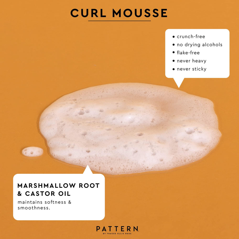 PATTERN Curl Mousse supports voluminous protective styles with definition