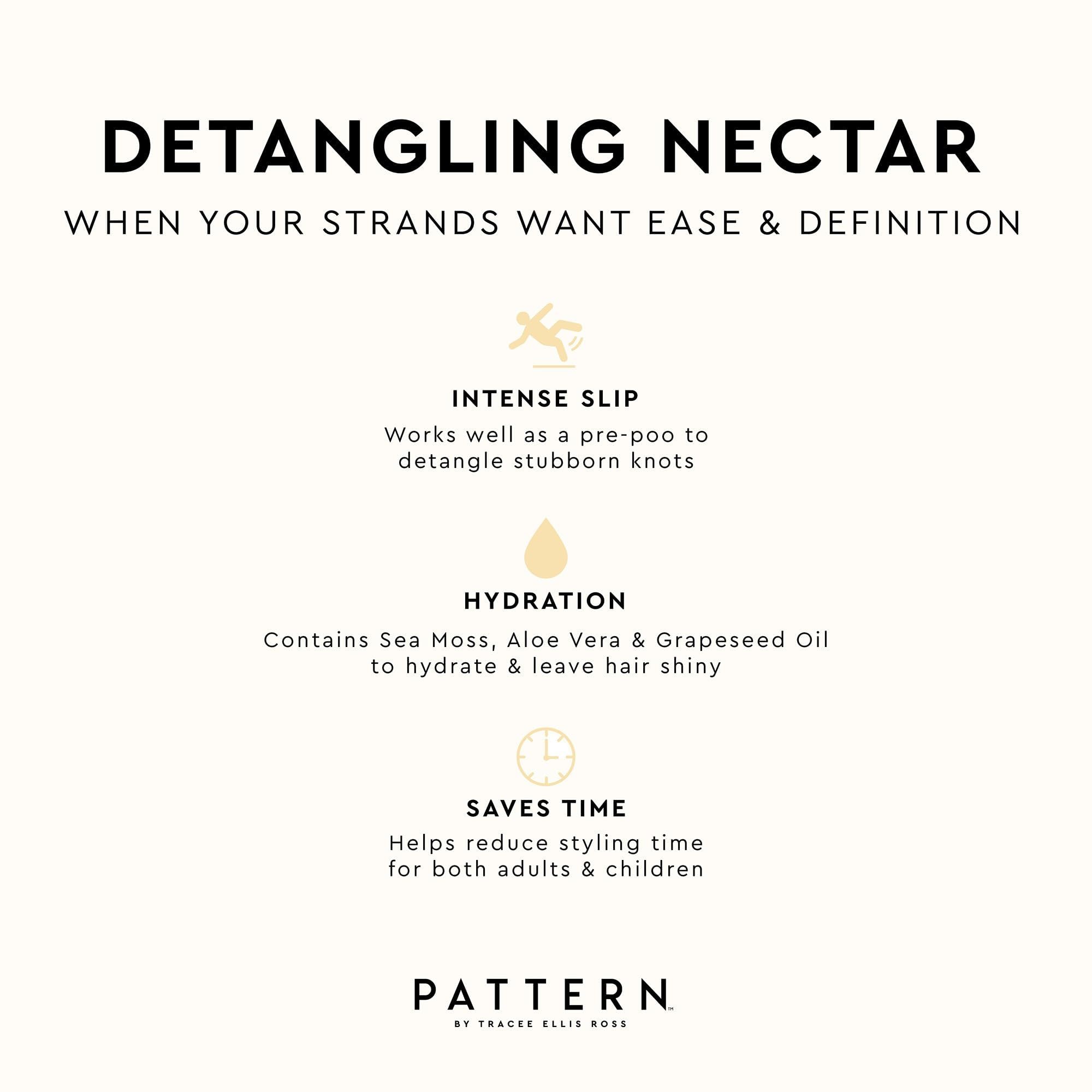 PATTERN Detangling Nectar used as a pre-poo before washing.