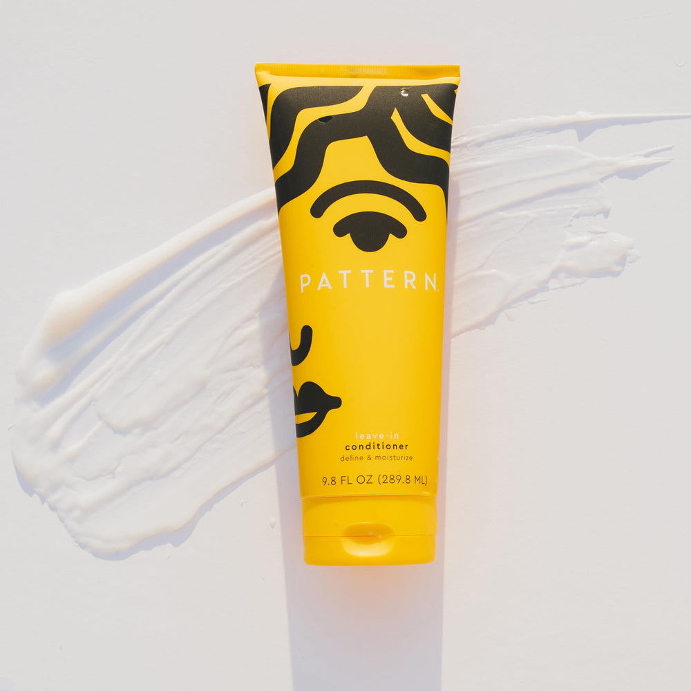 PATTERN Hair care routine setup featuring leave-in for best results.