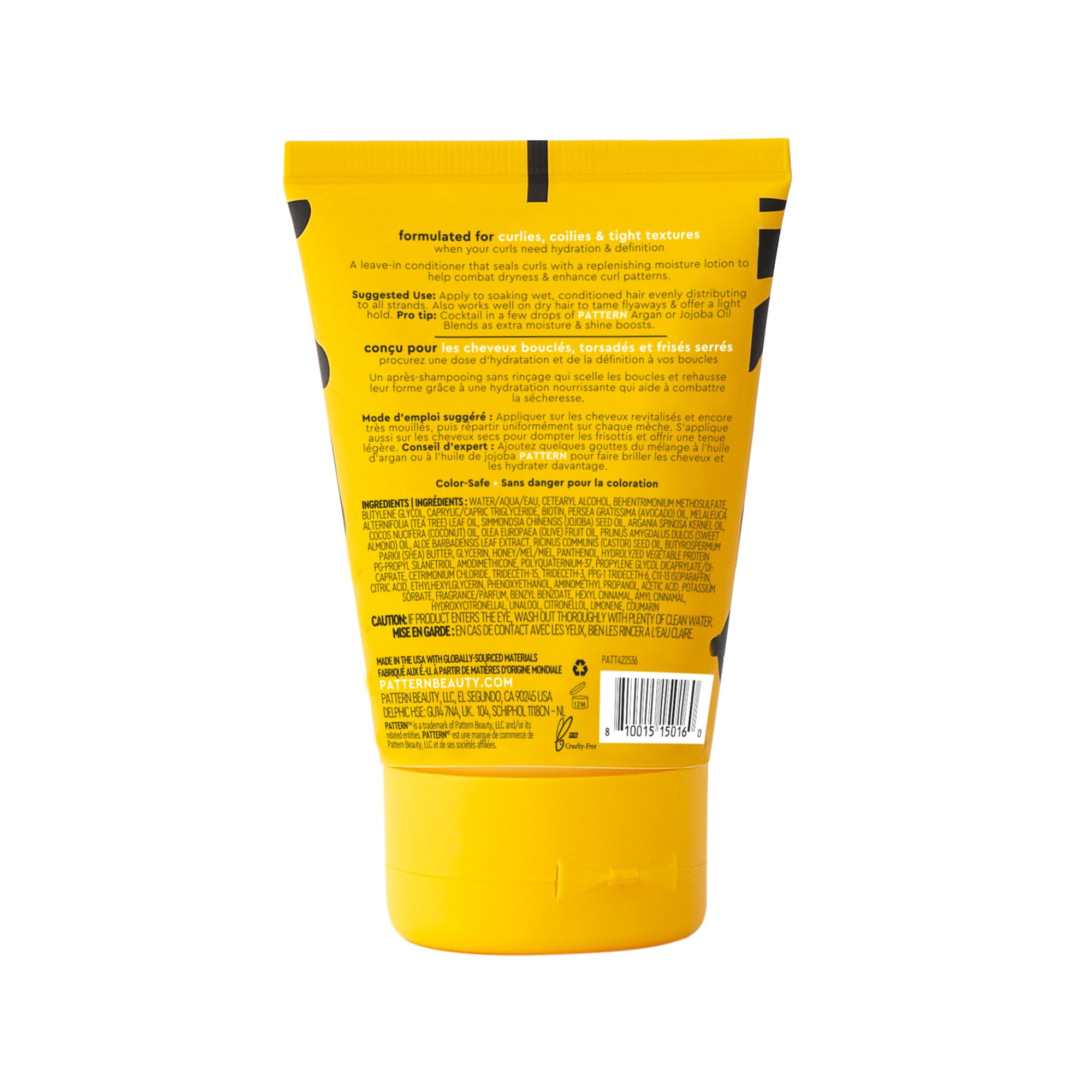 PATTERN refillable tubes reduce waste and support eco-conscious routines.